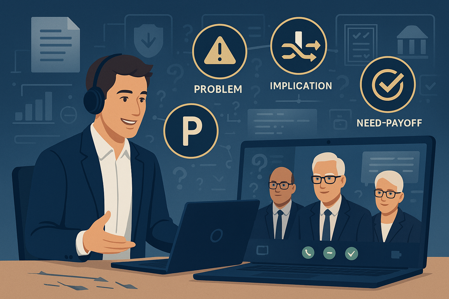 Discovery Call Guide Using SPIN Selling for Financial Services