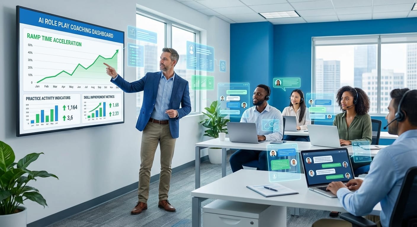 How Sales Managers Can Use AI Role Play to Reduce Rep Ramp Time - Sellible